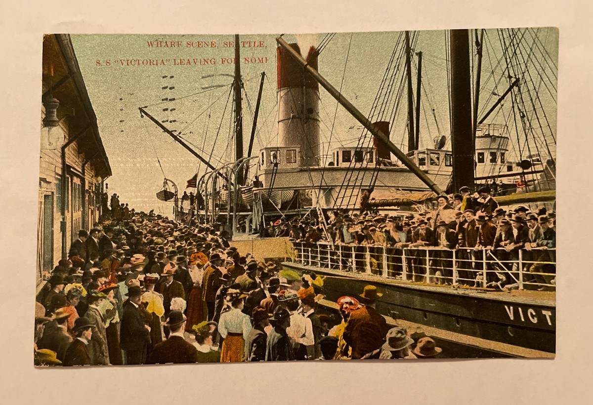 Authentic Vintage Postcard! Wharf Scene! Seattle, Washington