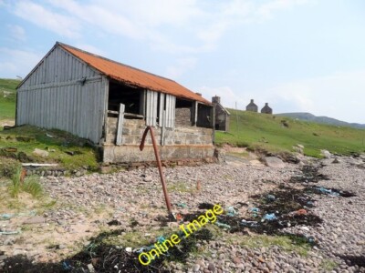 Photo 6x4 Derelict fishing station at Red Point Redpoint I was out on the c2014