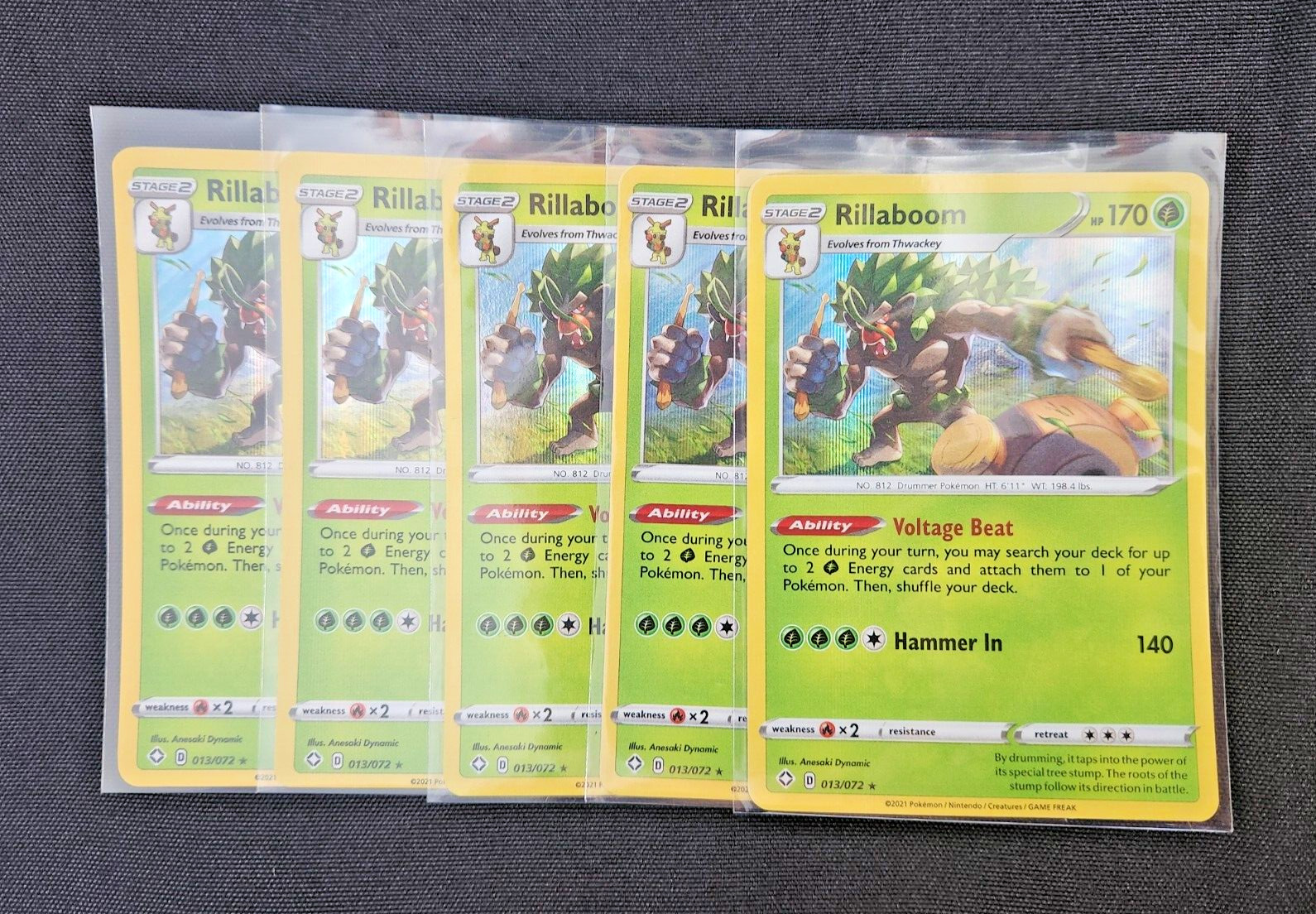Rillaboom 13/72 Shining Fates Rare Holo Pokémon TCG NM