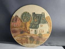 Hand Made Pottery Wall Art Signed