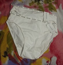 2 CALVIN KLEIN CK7B SIGNATURE WAISTBAND COTTON BIKINI PANTIES M