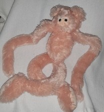 TOYS R Us ANIMAL Alley Plush FURRY PINK PIG Hanging Stuffed Animal 23"