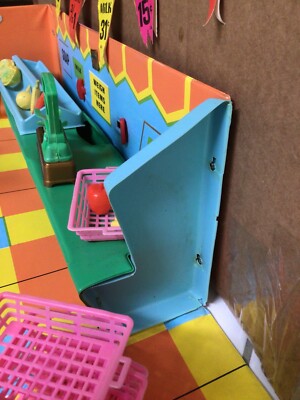 Vinyl Ideal Super Market Vintage Toy Doll Playset Groceries Fold  display picture 1