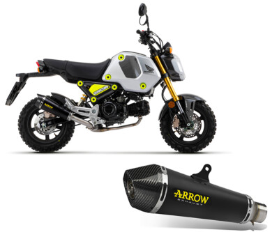 Auspuff Arrow X-KONE Nihrom Dark+F Carb HONDA MSX 125 GROM 2021 > 2023