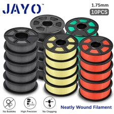 JAYO 10KG 3D Printer Filament 1.1KG/SET 1.75mm PLA PLA+ SILK PETG PLA Meta Wood