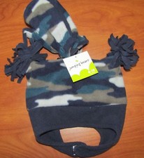NEW JUMPING BEANS BABY BOYS BLUE CAMOUFLAGE HAT  MITTEN SET 6-18M