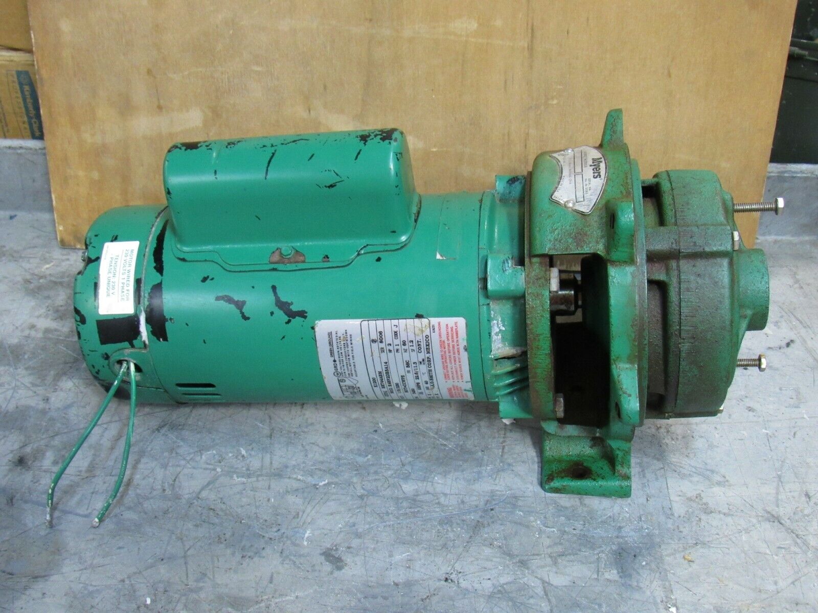 MYERS TWO STAGE 5 ☆ popular CENTRIFUGAL PUMP 2C200 1PH 3450RPM 230V Product 2HP 115