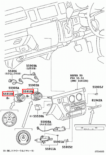 Genuine Hilux TGN26 TGN16 TGN10 KUN36 KUN35 KUN26 KUN25 Heater Control Bulb - Picture 8 of 9