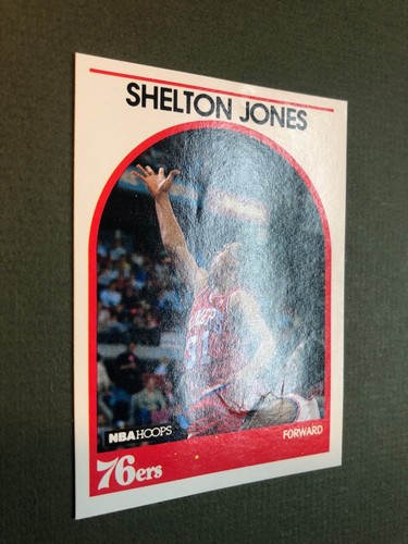NBA Hoops 1989 #51 Shelton Jones 76ers Basketball Card RC - Picture 3 of 6
