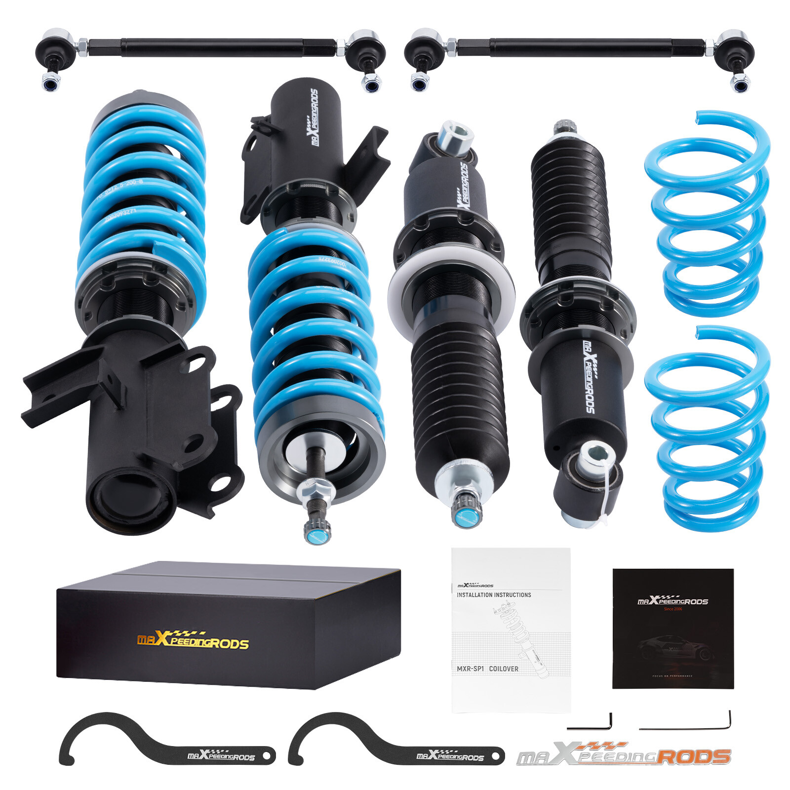 Coilovers Lowering Kit 24 WAY ADJUSTABLE Damping Struts For CAMARO