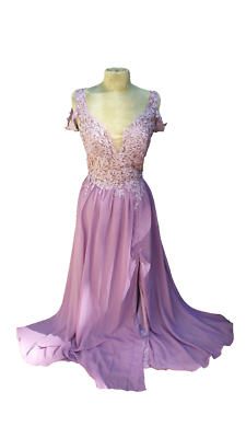 NEW - MIAO DUO Lavender Chiffon & Lace Off The Shoulder Formal Prom Dress XL | eBay NEW - MIAO DUO Lavender Chiffon & Lace Off The Shoulder Formal Prom Dress XL | eBay