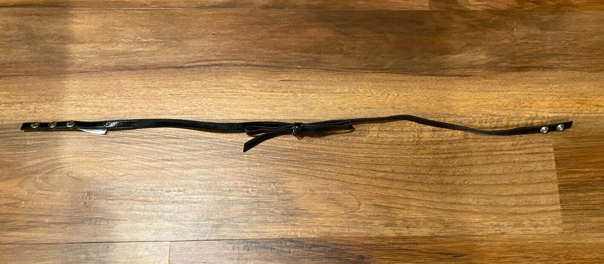 Bebe bow belt size M Bebe Black Large Bow Wide Sparkle Stretch Belt Size M/L | eBay main image 4