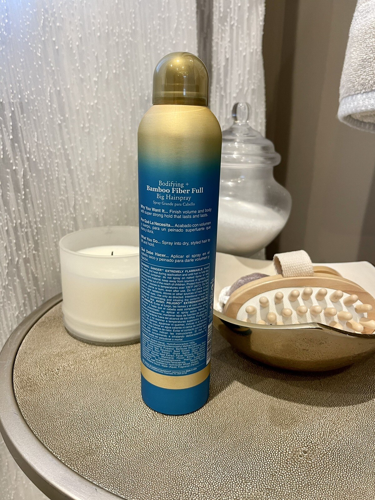 OGX Bodifying + Bamboo Fiber Full Big Hair Spray 8 oz Level 4 Hold