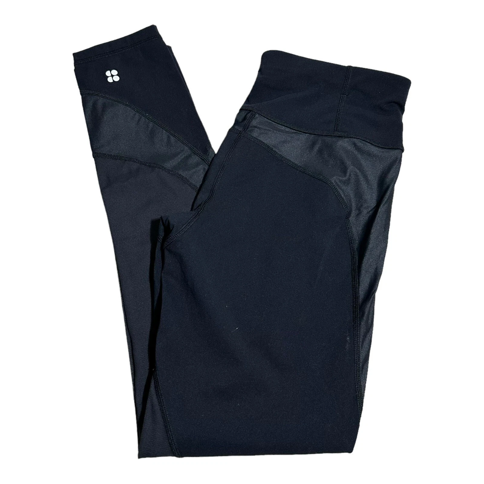 sweaty-betty 7/8 moto mesh mid rise stretch leggings