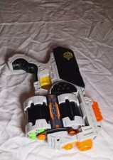 XCESS  Zuru X Shot Zombie Double Dual Barrel   Blaster MACHINE GUN  Grey