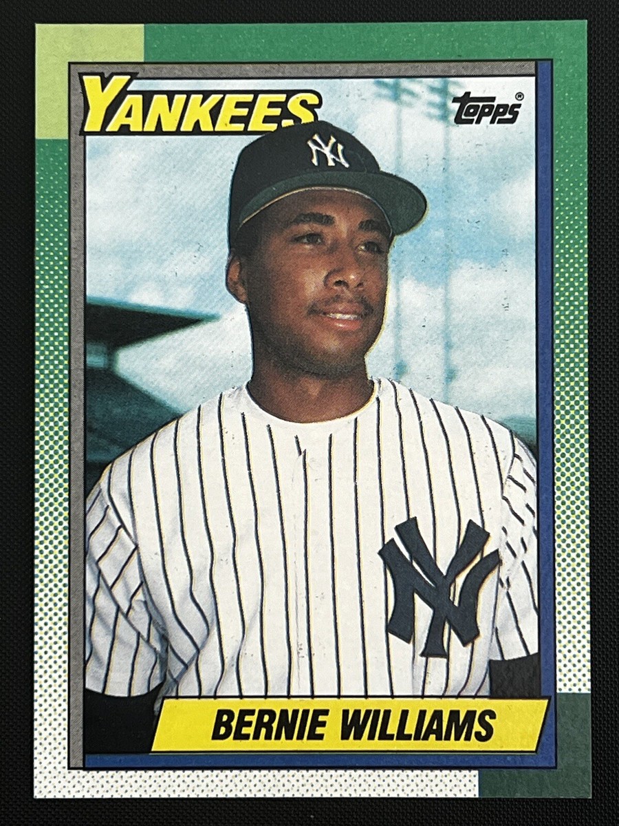 メジャーリーグ　カード　Barnie Willrams 1990 Topps - #701 Bernie Williams Error Card (RC) Yellow