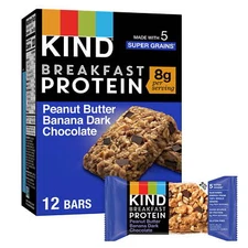 KIND Protein Bars Peanut Butter Banana Dark Chocolate 12 Count Pack Gluten Free