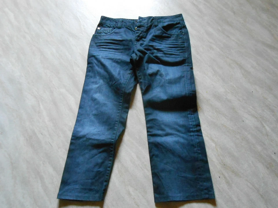 3 Pantalons Homme T.42 Noirs : 2 Jeans BONOBO 1 Velours - Photo 2/4