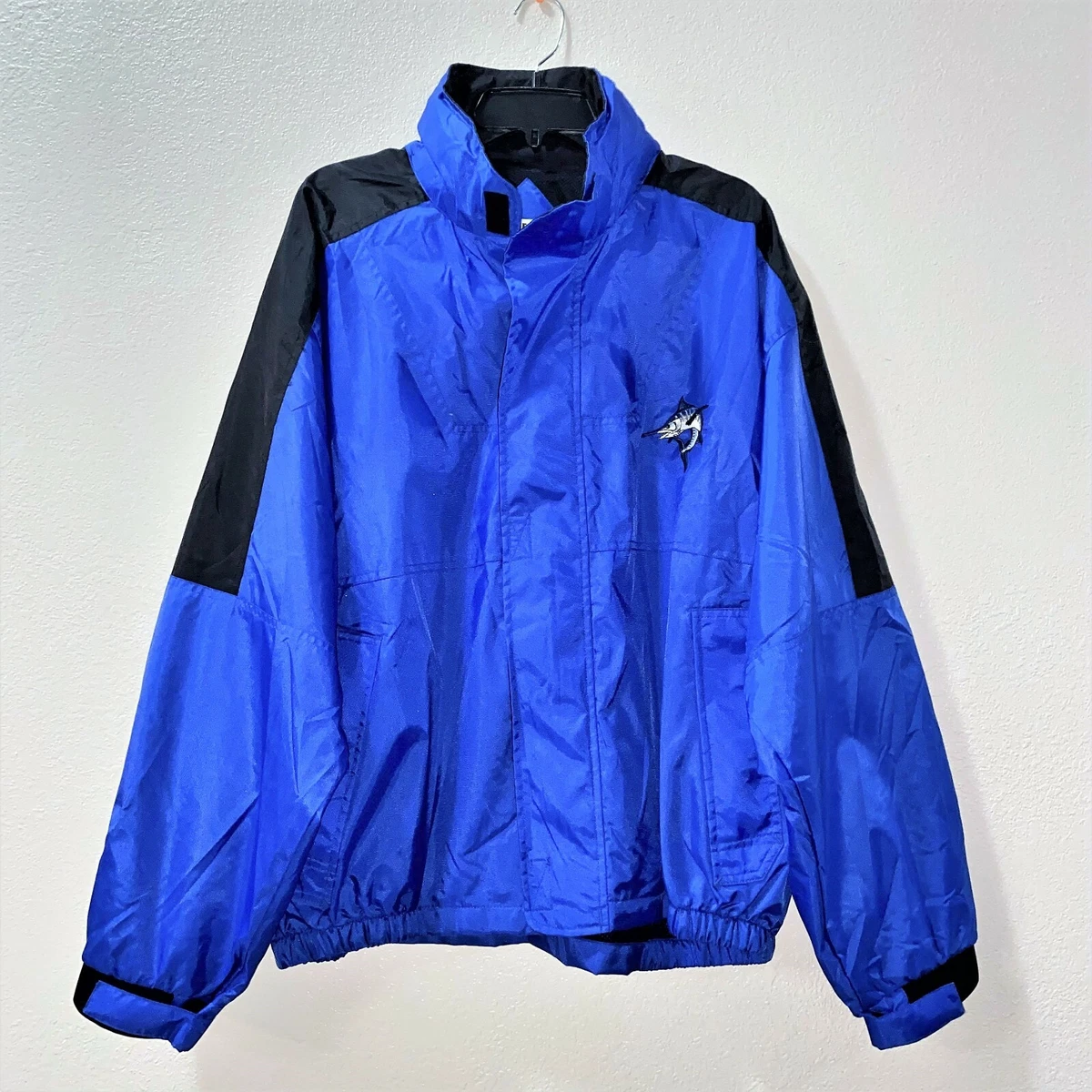 Pre-Owned! Magellan Sportswear Men's Nylon Fishing Jacket/Windbreaker, Blue  Size