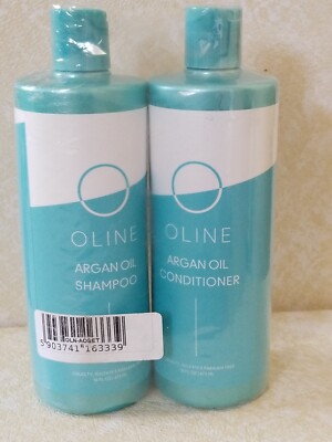  ARGAN OIL SHAMPOO & CONDITIONER   16 oz. Each Oline Naturals  ~  FREE SHIPPING 