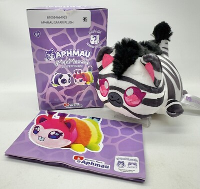 Aphmau MeeMeows Safari Limited Edition ZEBRA CAT Mystery Plush New Bonkers