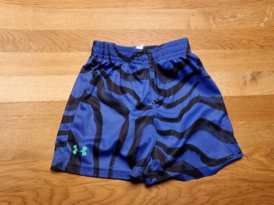 Under Armour Baby Hose kurz Shorts Gr. 80 86 18 Mon blau schwarz heatgear USA
