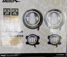 HEISE JP-707RGBKT Chasing Halo LED 7" Headlights & 4" Fog Lights w/Controller