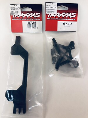 Traxxas Rustler 4x4 VXL TRA6725 Battery Hold Down & TRA6739 Front Shock Tower