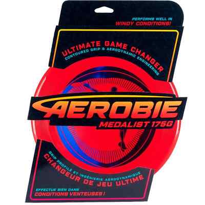 NEW Aerobie Medalist 175G Flying Disc, Red. Ultimate game changer, distance 