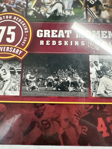 Washington DVD Great Moments In Redskins History 75th Anniversary 2007 New - Picture 3 of 12