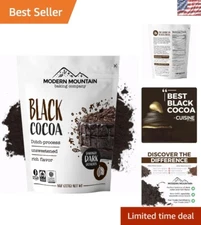 Rich 8 oz Dutch-Processed Black Cocoa Powder - Achieve Intense Chocolate Flavor