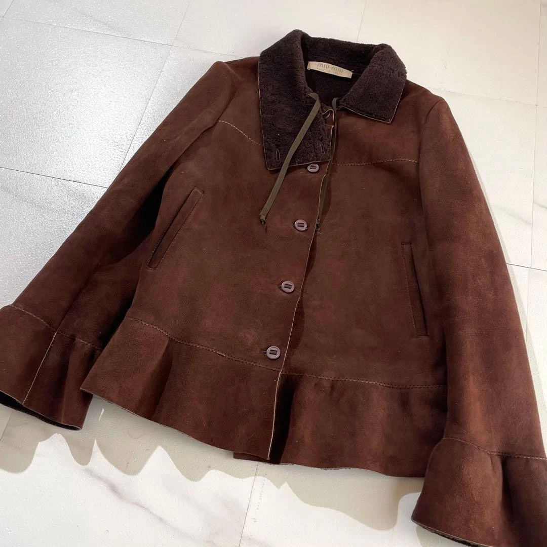 Miu Miu Coats, Jackets & Vests Leather Outer Shell for Women for