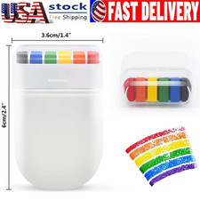 Pride Face Paint Stick 6 Colors Rainbow Body Tattoo Gay Pride Day Party Cosplay