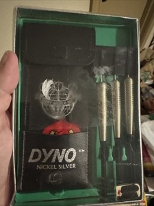 Dart World Dyno Nickel Silver Steel Tip Darts Set w/ Case Box Not Open