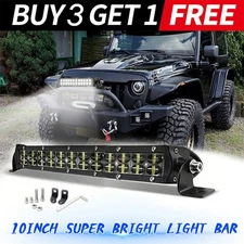 10"inch 300W Dual Row LED Work Light Bar Spot Driving Offroad 4WD ATV Truck Jeep