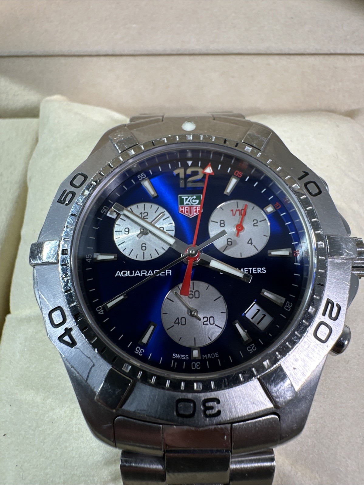 TAG Heuer Aquaracer Blue Men's Watch - CAF1112