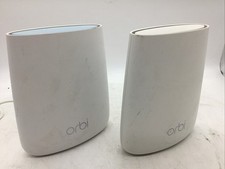 NETGEAR Orbi RBR20 Router  RBS20 Satellite WiFi Mesh System Used No Cords