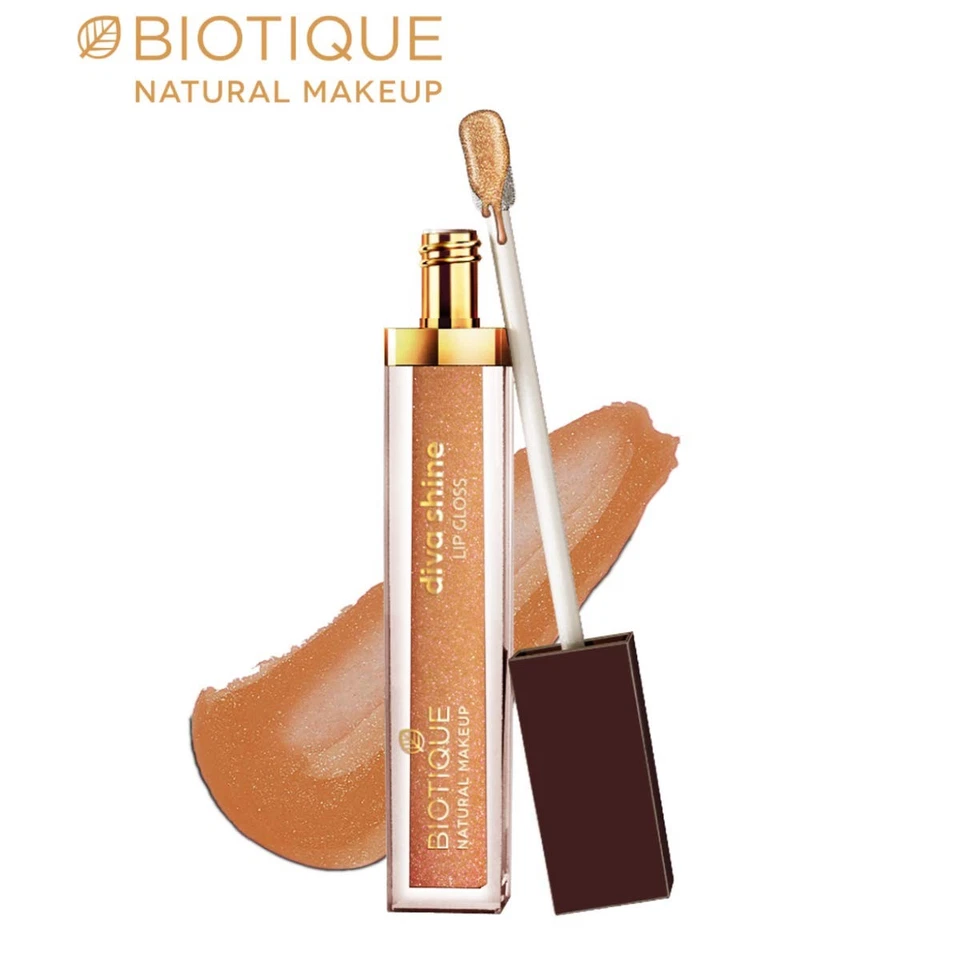 Biotique Natürlich Makeup Diva Glanz Lip Gloss, Topf Mit Gold 3.5ml - Bild 2 von 4