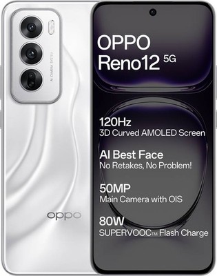 OPPO Reno12 5G Silver 256GB ROM 8GB RAM-Factory Unlocked-NO TARIFF TO USA