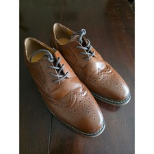 Borelli Jack Brown Wingtip Oxford Dress Shoes Mens 11.5M Brogue 20035