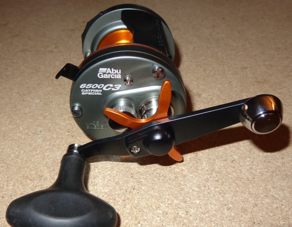 Nuevo Carrete especial de lanzamiento de cebo Abu Garcia Ambassadeur Classic 6500 C3 Catfish Foto 3 de 4