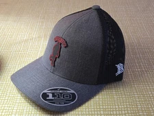 Branded Bills Flexfit 110 Trucker Snapback Hat OSFA Warrior Military Black Grey