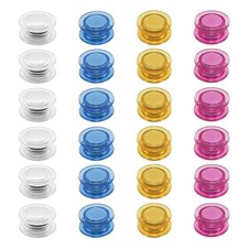 48 Pcs 4 Colors Round Magnets for Whiteboard,Round Small Magnets for School,O...