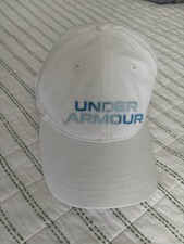 Reduced Under Armour White Youth Golf Hat Logo Embroidered