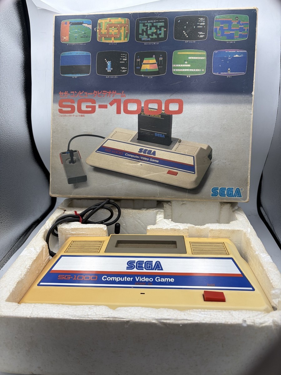 SEGA computer video game SG-1000 console with box without AC and