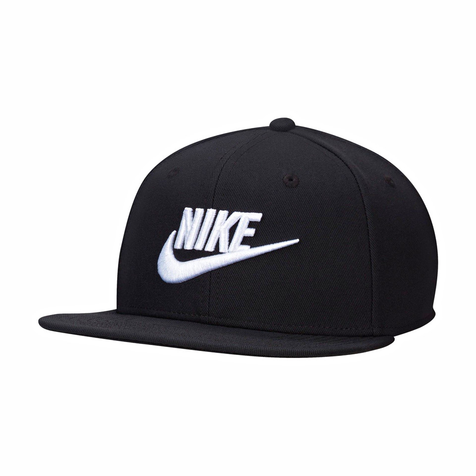 Gorra de béisbol Nike para hombre L/XL negra con cierre a presión blanca logotipo Swoosh lisa