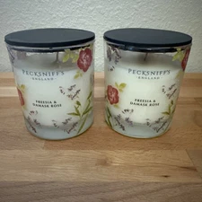 2X-Pecksniff’s Freesia & Damask Rose Candle 6.49oz New