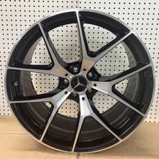 OEM Mercedes AMG Rear 20x9.5 Wheel Rim A2534015600 Black Machined ET22