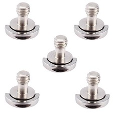 5pcs Stainless D-Ring Adapter Tripod Monopod Quick Release Plate Camera Screw A