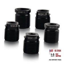 5PCS Shift Knob Adapter,Aluminum Alloy Shifter Knobs Thread Adapter for 5pcs